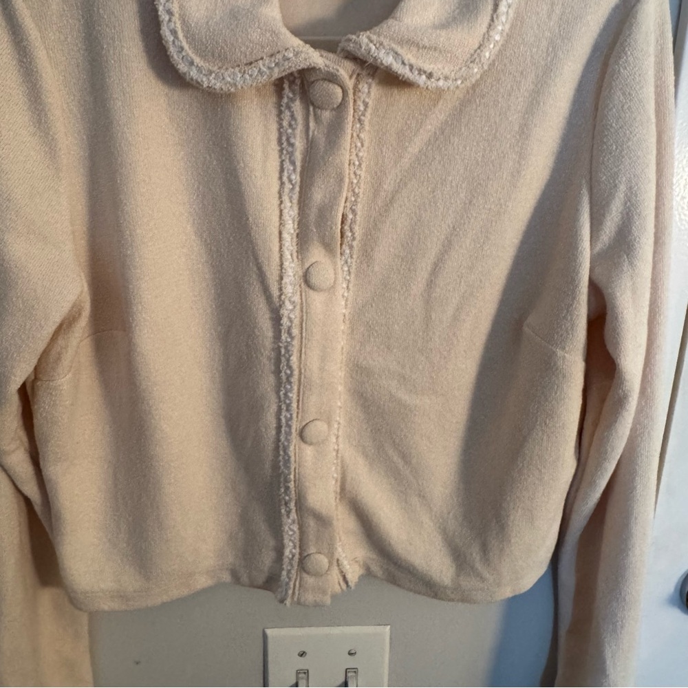 H&M CARDIGAN WITH COLLAR - Picture 4 of 8